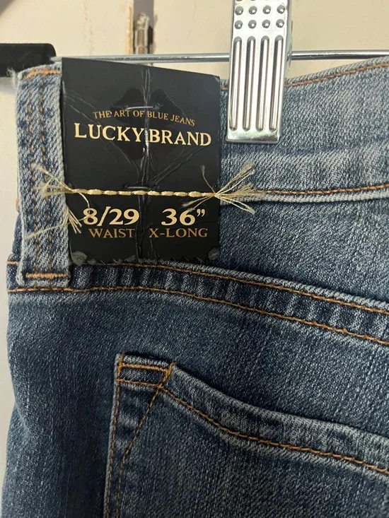 Lucky Brand Women's Medium Blue Flare Jeans - Picture 3 of 7